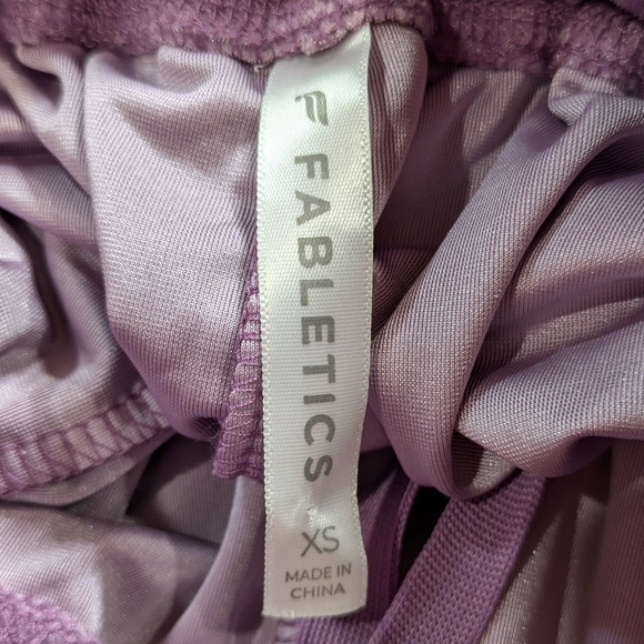 Fabletics purple velvet jogger pant XS - Picture 7 of 8